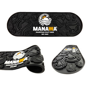 Portable Rubber Bar Drip Mat Non Slip Drainage Pub Runner Spill Pad Heat Resistant Counter Mat Coaster Placemat for Travel - Product Image 2
