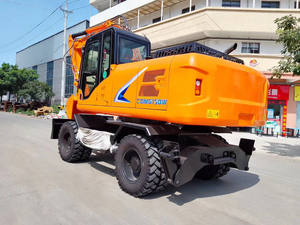 Produits les plus vendus au meilleur prix : Excavatrice sur pneus de 13,5 tonnes CDM6150N CDM6150W avec marteau hydraulique et pince - Product Image 2