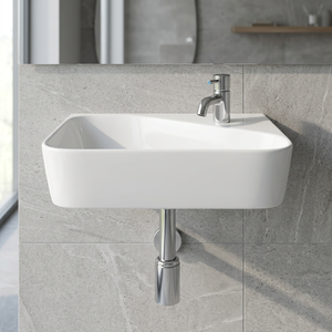 Lavabo Moderno de Cerámica con Aspecto de Granito, para Montar en la Pared o sobre Encimera, para Baño, Cocina, Hospital, Centro Comercial, Villa - Product Image 6