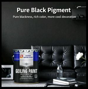 צבע שחור באיכות גבוהה עם כיסוי גבוה וקריר תקרת אבעבועות שחורות מגניב צבע ציפוי קיר פנים - Product Image 3