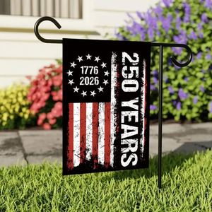 Wholesale Weather Resistant Polyester Cloth Digital Printing 12x18 Double Sided American 250th Birthday Pennant Garden <b>Flags</b> - Product Image 4