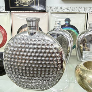 Petaca de Acero Inoxidable 304 Martillado - Mecanizado CNC y Electroerosión por Hilo, Certificación ISO9001, Portátil y a Prueba de Fugas para Licores en Movimiento - Product Image 1