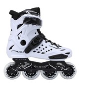 Patins à roulettes pour adultes pour patinoire et roller derby sur piste plate - Coque PP/PU, roues en rangée simple