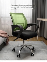 Chaise de bureau ergonomique moderne confortable pour une longue séance assise, chaise d'ordinateur pour usage domestique, dossier de chaise de personnel arqué, réglable, petite