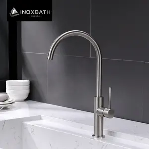 Moderne Enkele Handgreep Hot Koud Water Aanrecht Kraan Keukenkraan Kraan Mixer