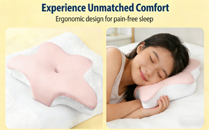 Oreiller ergonomique en mousse à mémoire de forme pour le cou - Soulagement de la fatigue et soutien de la position de la tête pour dormir - Oreiller en éponge à rebond lent - Product Image 5