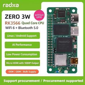 Комплект для разработки одноплатного компьютера Radxa Zero 3W Quad-Core RK3566 Mini SBC с WiFi 6, 5.4, без разъема GPIO, на базе Linux для IoT - Product Image 1