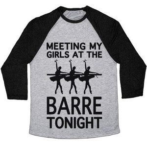 Camiseta de béisbol unisex Tri-Blend Meeting My Girls at the Barre Tonight - Product Image 1