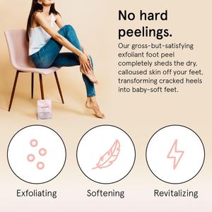 Masque exfoliant et hydratant pour les pieds, soin personnalisé de la peau des pieds, pour des pieds doux comme ceux d'un bébé - Product Image 2
