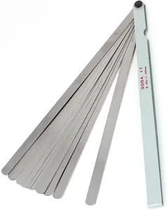 Metric Feeler Gauge Gap Measurement Tool 12-inch Long 17 Blades 0.02-1.00mm Thickness