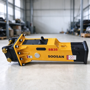 Casse-roche hydraulique SOOSAN SB35 de type boîte, burin de 60 mm, marteau d'excavatrice pour excavatrice de 3 à 6 tonnes - Product Image 1