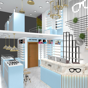 ตู้โชว์แว่นกันแดดแบบกำหนดเองได้สำหรับแว่นตาขายปลีกการออกแบบตกแต่งภายในตู้โชว์เฟอร์นิเจอร์ร้านแว่นตา - Product Image 1