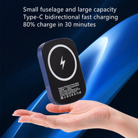 La meilleure Vente Sans Fil Magnétique Puissance Banque 10000mah Petit Chargeur Portable Puissance Banque Pour iPhone 13