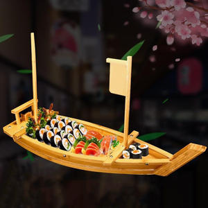 Bateau en bois écologique de <span class=keywords><strong>sushi</strong></span> pour le restaurant ou le service de traiteur - Product Image 5