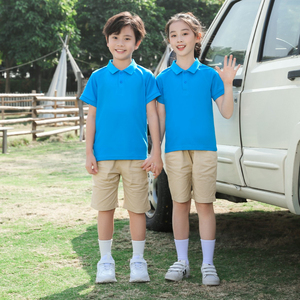 Impresión de logotipo personalizado verano uniforme Polo camisetas niños niñas sublimación <span class=keywords><strong>copia</strong></span> algodón peinado 100% algodón manga corta Fitness - Product Image 2