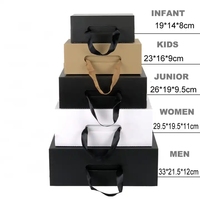 Nouvelle boîte à chaussures personnalisée, emballage postal pliable, boîte à chaussures en papier ondulé avec poignée, vente en gros