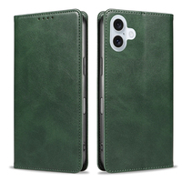 Funda Tipo Cartera de Cuero PU Premium para iPhone 16 Plus - Funda con Soporte para Teléfono, Ranuras para Tarjetas, Cierre Magnético y Carcasa Antigolpes