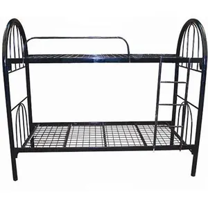 Wholesale cheap price low price strong quality heavy duty Dubai Bahrain Qatar popular style iron metal bed