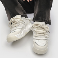 Dropshipping de chaussures de skate à plateforme chunky tendance avec logo personnalisé pour hommes baskets décontractées de créateur pour hommes