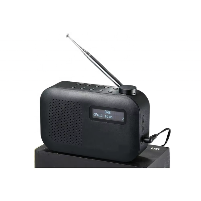 Dual Alarm Portable Plastic Radio Clock LED Display DAB+/DAB/FM Digital Technology AC/AA Power Customizable Logo 180-Day