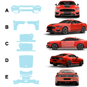 Pour Ford Mustang <span class=keywords><strong>Mach1</strong></span> 2022 2023 2024 voiture complète personnalisée TPU Transparent anti-rayures auto-cicatrisant sable preuve pré-coupé protection - Product Image 1