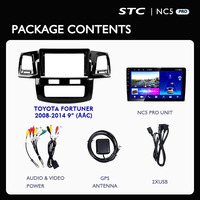 FORTUNER için sıcak satmak 9 inç 1 2008 için 2014 araba IPS ekran araç DVD oynatıcı oyuncu Android araba radyo kablosuz şarj Android GPS ses