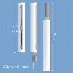 Lápiz Limpiador Retráctil para Auriculares, Cepillo para Polvo de Teclado, Limpiador de Auriculares 3 en 1, Lápiz Limpiador de Audífonos - Product Image 4