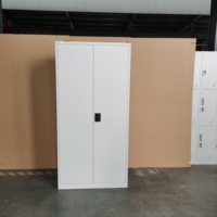 Armoire de classement de bureau à double porte battante en métal, armoire de rangement de bureau, armoire à dossiers en acier