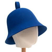 Chapeau de sauna unisexe de luxe avec logo personnalisé, design moulé monobloc sans couture, protection de la tête pour spa et vapeur, avec boucle