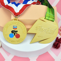 Médaille de récompense personnalisée pour les vainqueurs de compétitions de Taekwondo, de karaté, de boxe et d'arts martiaux, avec ruban imprimé