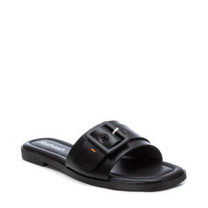 Refresh Women's <b>Slipper</b> Black Low Heel Fashion Slide Sandals - Product Image 1
