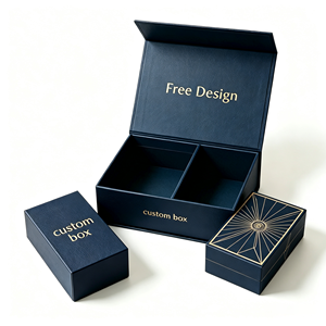 Boîte cadeau en carton rigide écologique OEM avec petite boîte imbriquée - Boîte magnétique de luxe avec logo personnalisé en feuille d'or - Vente en gros - Product Image 2