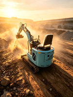 Mini-excavatrice sur chenilles 1,2 tonne, 12 modèles, prix usine, petite machine de terrassement avec accessoires en option