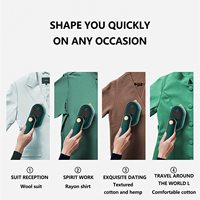 Fer à vapeur pliable multifonction avec poignée rétractable et système anti-calcaire, appareil portable pour l'entretien des vêtements