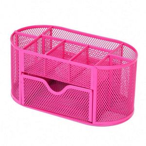 Sam Metal Mesh Multi-function Office <b>Pen</b> Holder Desktop Stationery Organizer Desk Organizer - Product Image 3