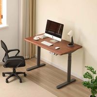 Cadre de bureau assis-debout électrique à moteur unique, version e-commerce, tables incluses