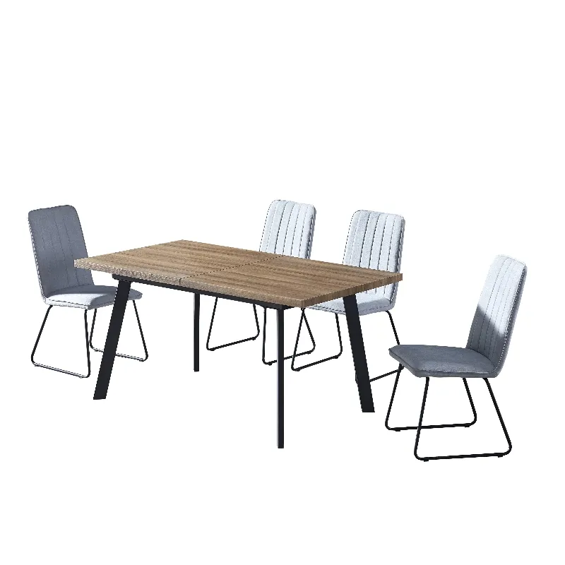 Table ovale de luxe Nordic Light Table à manger pour la maison Table à manger en placage de bois de frêne MDF pour la salle de cuisine