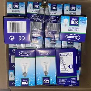 220V Round Clear Light Bulbs 40w 60w 75w 100w 150w 200w 500w Incandescent Bulb E27 B22 General Lighting Service Bulbs