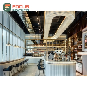 Expositor de Lujo para Café, Estante para Bolsas de Granos, Chapa de Roble, Expositor de Productos para Tiendas - Product Image 4