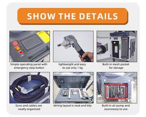 Machine de nettoyage au laser à fibre compacte portative ZBTK 3KW, élimination de la rouille, nouvelle livraison gratuite, acier inoxydable, aluminium, bois, fer - Product Image 2
