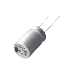 ตัวเก็บประจุ750 uF 750 uF 20% 80V แบบเรเดียลตัวเก็บประจุแบบรูผ่าน UBY1K751MHL - Product Image 1