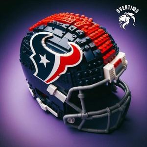 Casque de football américain personnalisé de style professionnel, en blocs de construction en plastique BRICK, pour un cadeau d'anniversaire pour adultes - Product Image 6