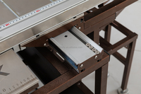 Scie à table électrique pliable A6 Mini pour le travail du bois, machine à couper le bois à 45_90 degrés