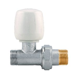 Valvola Dritta Manuale 1/2 DN 15 per Radiatori Domestici, Componenti per Riscaldamento - Product Image 1