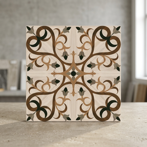 Carreaux de sol en céramique effet bois 30x30cm, aspect planche, mosaïque numérique, décoration intérieure pour salon et bureau - Product Image 3