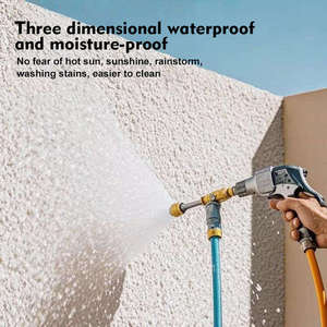 Pittura Acrilica ZTDB Art Stone in Lattice Puro, Non Tossica, Facile <span class=keywords><strong>da</strong></span> Applicare, per Esterni, Effetto Granito e Pietra Naturale, con Metodo di Applicazione a Spruzzo - Product Image 3