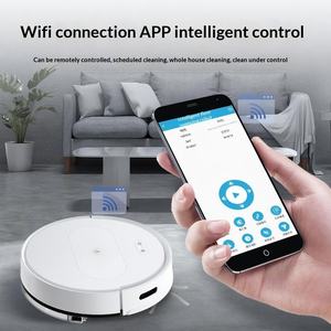 Aspirateur robot Gyroscope Réservoir d'eau automatique Recharge pour commande à distance par application Conception intelligente trois-en-un - Product Image 6