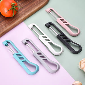 Couteau à éplucher multifonctionnel pour la cuisine, manuel, confortable à tenir, en acier inoxydable, pour éplucher les pommes et les fruits, vente en gros - Product Image 1