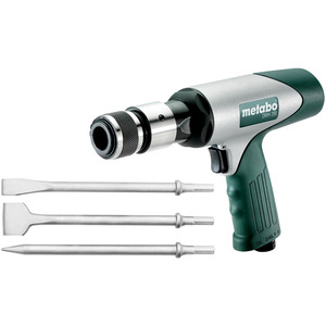 Ensemble de marteau perforateur à air comprimé Metabo Dmh 290 avec burins pour le perçage du métal et du béton - Product Image 1