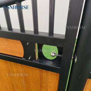 Frentes de puesto de <span class=keywords><strong>caballos</strong></span> de estilo europeo de lujo, paneles de bambú estables mate recubiertos de polvo para Granero ecuestre interior y club de equitación - Product Image 4